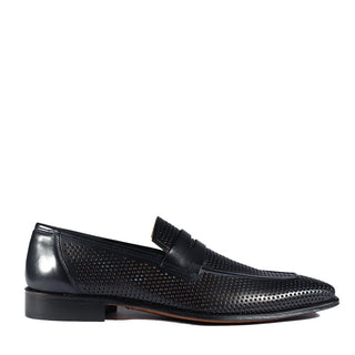 Mezlan S20296 Perforated Leather Classic Penny Loafers (MZ3482)-AmbrogioShoes