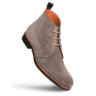 Mezlan S20420 Men's Shoes Taupe Suede Leather Contrast Welt Chukka Boots (MZ3514)-AmbrogioShoes