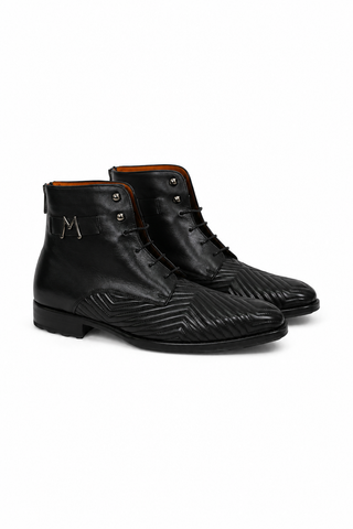 Mezlan S20516 Quilted / Leather Lace up Boots (MZ3554)