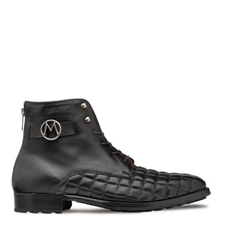 Mezlan S20538 Quilted / Calf-Skin Leather Lace up Boots (MZ3527)-AmbrogioShoes