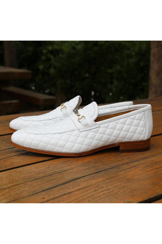 Mezlan S20618 Quilted Leather Horsebit Slip-On Loafers (MZ3615)