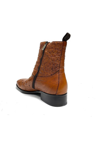 Mezlan SX4798-S Exotic Ostrich Straight-Heel Zipper Boots (MZ3436)-AmbrogioShoes
