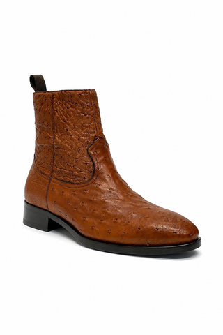 Mezlan SX4798-S Ostrich Straight-Heel Zipper Boots (MZ3436)