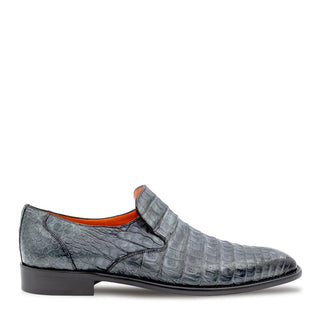 Mezlan SX4869-F Men's Shoes Medium Gray Exotic Crocodile Plain Toe Slip-On Loafers (MZ3537)-AmbrogioShoes