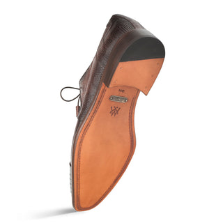Mezlan SX4872-L Men's Shoes Brown Exotic Lizard Tassel Derby Cap-Toe Oxfords (MZ3528)-AmbrogioShoes