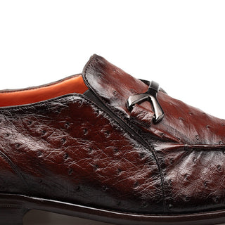 Mezlan SX50096-S Men's Shoes Exotic Ostrich Ornament Loafers (MZ3760)-AmbrogioShoes