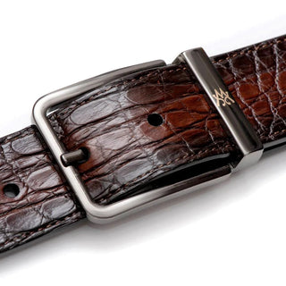 Mezlan SXB11472C Sport Exotic Crocodile Men's Belt (MZB1221)-AmbrogioShoes