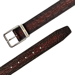 Mezlan SXB11472C Sport Exotic Crocodile Men's Belt (MZB1221)-AmbrogioShoes