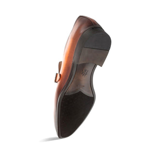 Mezlan Salato Leather Single Monk-Strap-AmbrogioShoes