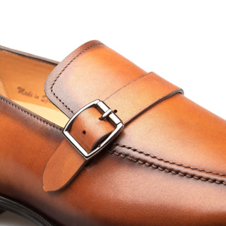 Mezlan Salato Leather Single Monk-Strap-AmbrogioShoes