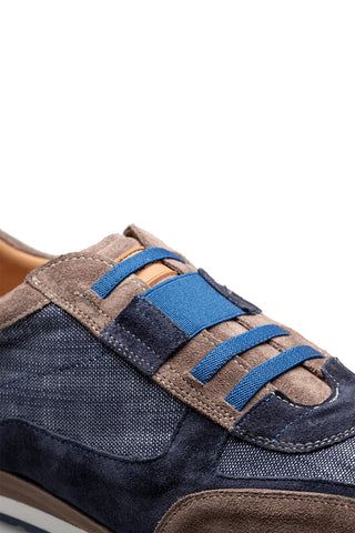 Mezlan Sanlucar Linen & Suede Sneaker
