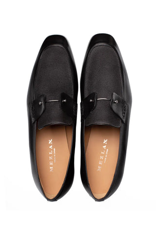 Mezlan Saona Linen & Leather Horse-Bit Loafer