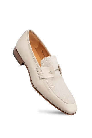 Mezlan Saona Linen & Leather Horse-Bit Loafer