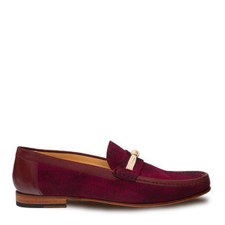 Mezlan Segura antiqued Suede Braided Rope Burgundy Loafers (MZ2814)-AmbrogioShoes