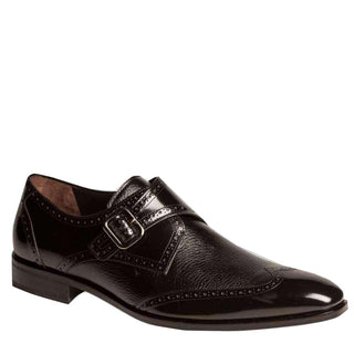 Mezlan Senator Luxury Designer Shoes Mens Black Calf & Deerskin Loafers (MZ2240)-AmbrogioShoes