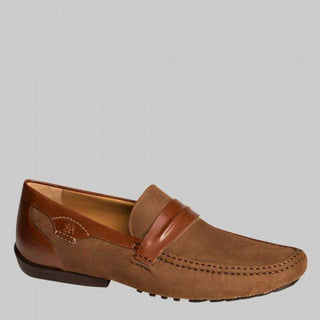 Mezlan Servet Mens Luxury Shoes Tabac & Cognac Burnished Calfskin Moccasins (MZW2925)-AmbrogioShoes