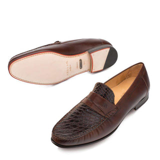 Mezlan Sica Mens European Calfskin Brown Loafers (MZ2917)-AmbrogioShoes
