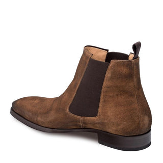 Mezlan Siracuse II 9347 Men's Shoes Tan Brown Suede Leather Chelsea Boots (MZ3231)-AmbrogioShoes