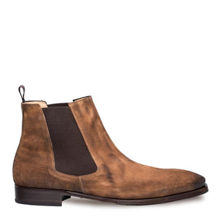 Mezlan Siracuse II 9347 Men's Shoes Tan Brown Suede Leather Chelsea Boots (MZ3231)-AmbrogioShoes