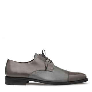 Mezlan Soka 15089 Men's Luxury Designer Shoes Soka Grey Calfskin & Deerskin Oxfords (MZ2022)-AmbrogioShoes