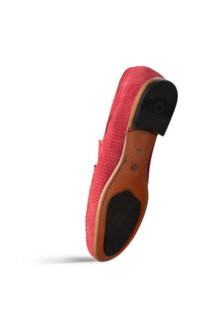 Mezlan Tarraco Suede Horse-Bit Loafer