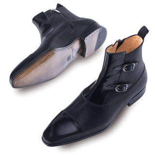 Mezlan Tracy Men's Black Leather Boots 8460(MZ2657)-AmbrogioShoes