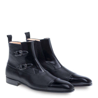 Mezlan Tracy Men's Black Leather Boots 8460(MZ2657)-AmbrogioShoes