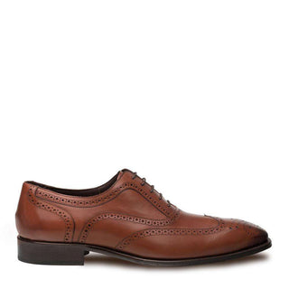 Mezlan Ugalde Men's Luxury Shoes Cognac Calfskin Leather Oxfords 18929(MZ2734)-AmbrogioShoes