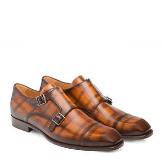 Mezlan Valkyrie Men's Shoes Honey Double Monk-Straps Loafers 9368 (MZ3178)-AmbrogioShoes