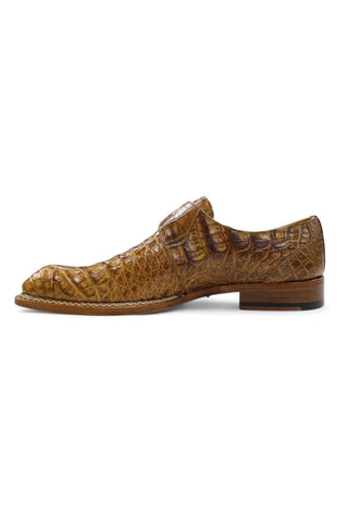 Mezlan for Ambrogio Exclusive Gigolo Exotic Crocodile Single Monk Strap (AMZ1017)