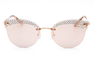 Michael Kors 0MK1130B Sunglasses Pink Gold / Rose Gold Mirror With Crystal Unisex-AmbrogioShoes
