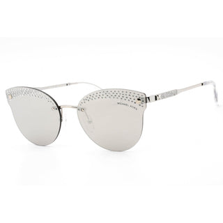 Michael Kors 0MK1130B Sunglasses Silver / Silver Mirror With Crystals Unisex-AmbrogioShoes