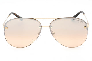Michael Kors 0MK1135B Sunglasses Light Gold/Brown/Brown Mirror Gradient Silver Unisex-AmbrogioShoes