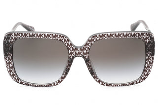Michael Kors 0MK2183U Sunglasses Pattern Black MK Glitter Logo/Grey Gradient Unisex-AmbrogioShoes