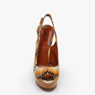 Missoni Shoes Yellow / Black Womens Platform Pumps (MISS106)-AmbrogioShoes