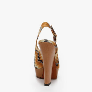 Missoni Shoes Yellow / Black Womens Platform Pumps (MISS106)-AmbrogioShoes