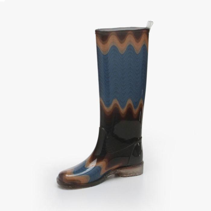 Missoni Women's Blue Orange Brown Rainboots (MISS100) – Dellamoda
