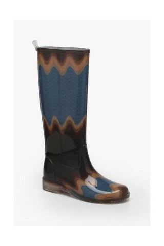 Missoni Women's Blue / Orange / Brown Rainboots (MISS100)