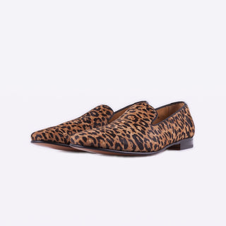 Mister 39052 Duron Men's Shoes Brown Hyena Print / Suede Leather Slip On Loafers (MIS1004)-AmbrogioShoes