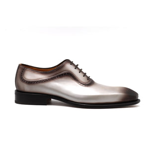Mister 40846 Men's Shoes Bone Beige Calf-Skin Leather Derby Oxfords (MIS1095)-AmbrogioShoes