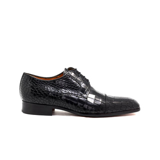 Mister Oco Men's Shoes Crocodile Print Leather Derby Oxfords (MIS1157)-AmbrogioShoes