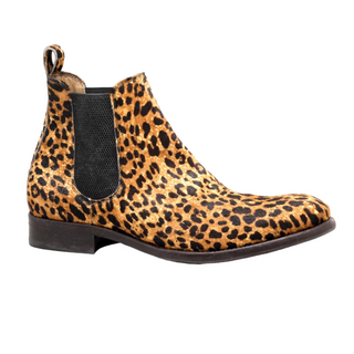 Mister Otos 40179 Men's Shoes Leopard Print Chealsea Boots (MIS1143)-AmbrogioShoes