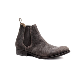 Mister Sagra Men's Shoes Snake-Print Leather Chelsea Boots (MIS1161)-AmbrogioShoes