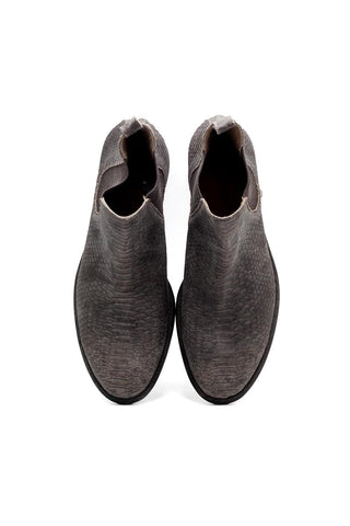 Mister Sagra Snake-Print Leather Chelsea Boots (MIS1161)-AmbrogioShoes