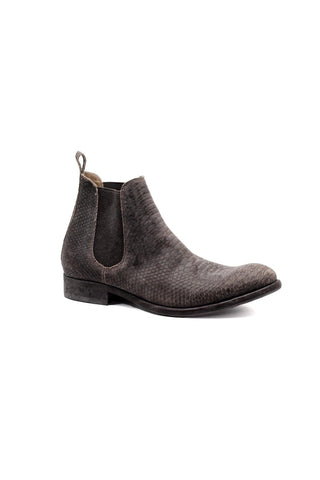 Mister Sagra Snake-Print Leather Chelsea Boots (MIS1161)-AmbrogioShoes
