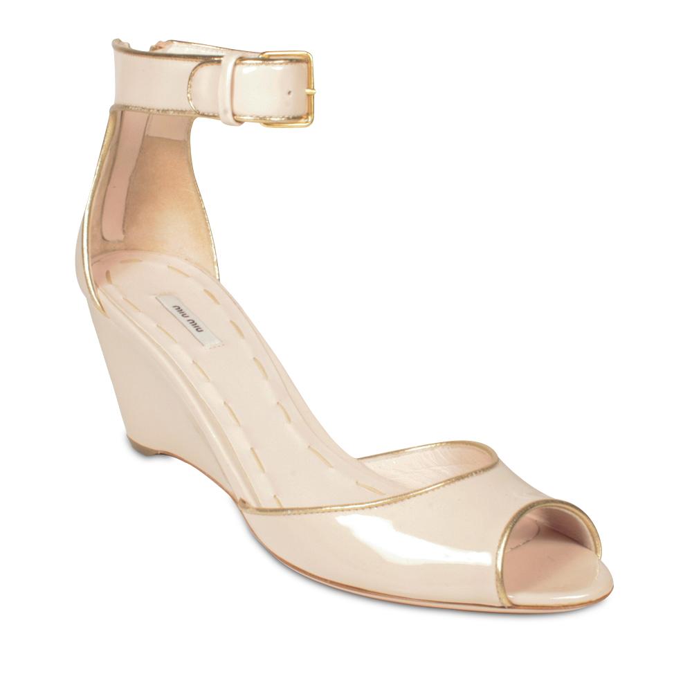 Miu Miu 5XZ045 Women's Designer Shoes Open-Toe Sandal w/ Ankle