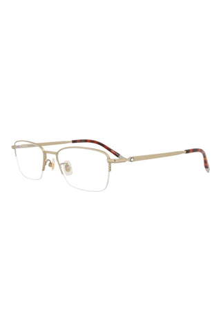 Montblanc MB0133O Semimatte Light Gold Eyeglasses