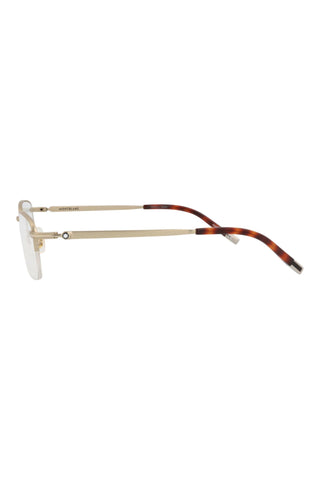 Montblanc MB0133O Semimatte Light Gold Eyeglasses