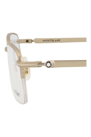 Montblanc MB0133O Semimatte Light Gold Eyeglasses