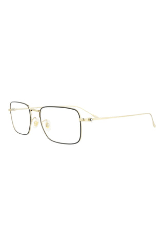 Montblanc MB0212O Light Gold/Semimatte Black Varnish Eyeglasses